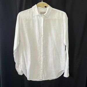 Everlane White The Linen Relaxed Shirt Sz 2/S